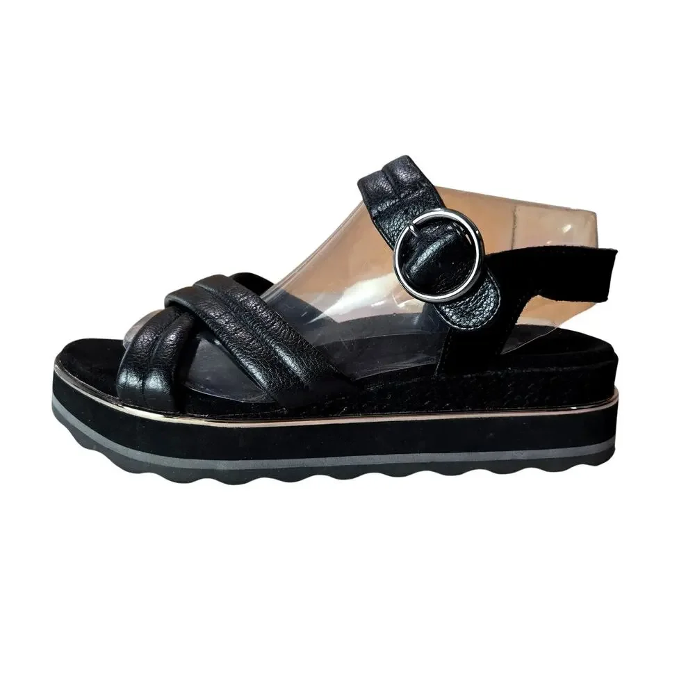 Vionic Reyna Wedge Sandal slide chunky Platform Y2K Arch Support Size 9 #900 - Picture 2 of 8